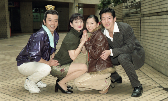 电视剧《奈何花》主演群（图左起）张晨光、席曼寧、六月和黄少祺。（图／取自中时资料库）