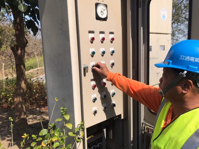 台中工业园区精密巡检情形。图/台中市政府提供