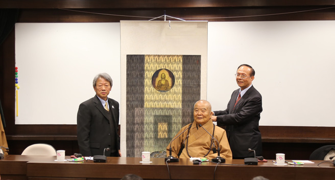 星雲大師以往活動照。(照片/南華大學提供)