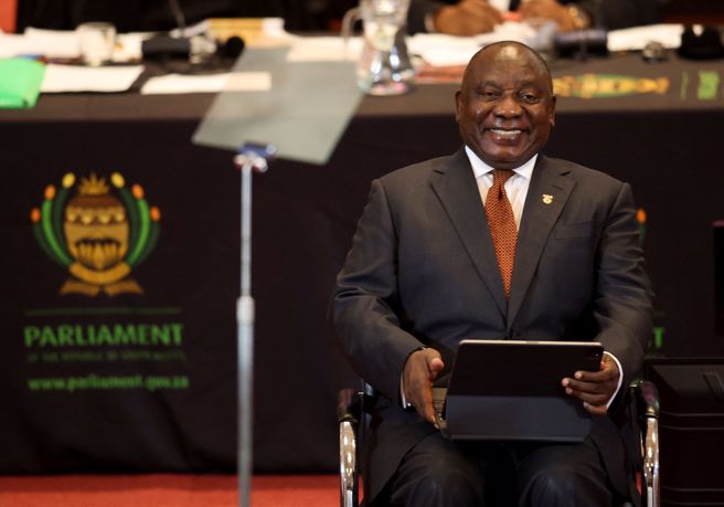 图为南非总统拉玛佛沙（Cyril Ramaphosa）。(图/路透社)
