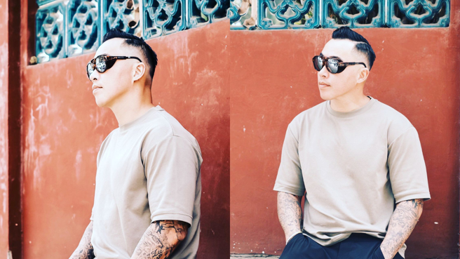 郭泓志的街拍照成熟又性感。(图/郭泓志 IG)