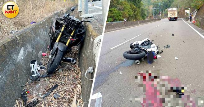 台南182线龙崎段「自摔弯」今年1月就发生3起死亡车祸，超过去年1整年纪录。（图／翻摄照片）