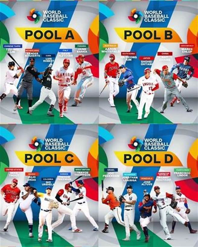 针对海报未列中华队，经台中市府交涉，WBC官方公布新海报并增列中华队球员。(台中市府提供)