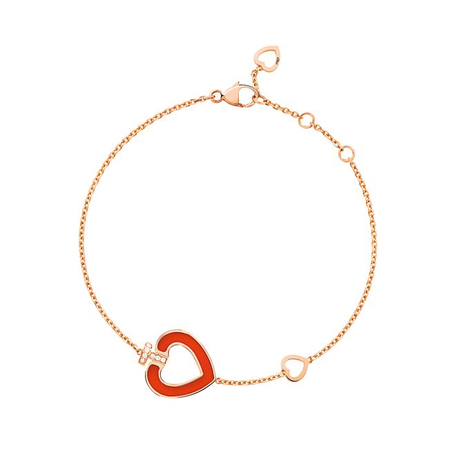 FRED的Pretty Women Hardstone红玉髓镶钻手炼，6万8200元。（FRED提供）