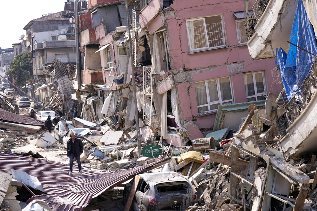 图为哈泰省（Hatay）震后惨况。（图／美联社）(photo:ChinaTimes)