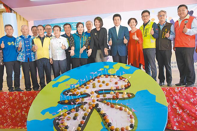 客家天穿日，以五色粄补天穿。（南投县政府提供／廖志晃南投传真）