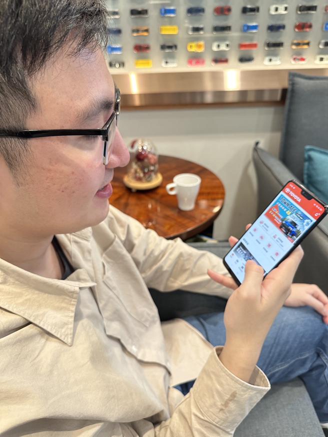 消费者不用到营业所，也能挑到新车。（ 和泰汽车提供）