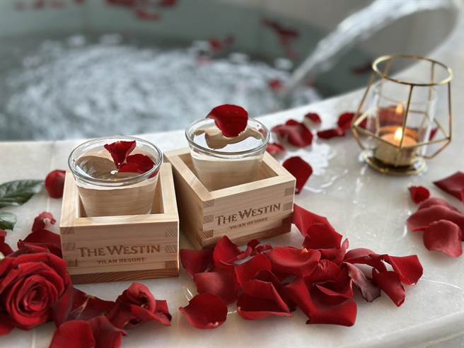 「纯白爱恋 一生一世」住房专案，可获赠市价1200元的太平海纯米吟酿1314一瓶、Westin专属木升杯一对。(宜兰力丽威斯汀度假酒店提供)★《中时新闻网》关心您：饮酒过量，有碍健康。酒后不开车，安全有保障！