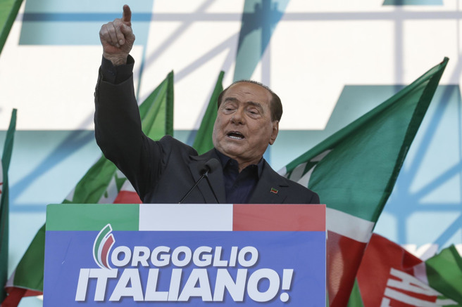 義大利前總理貝魯斯柯尼（Silvio Berlusconi）。（資料照／美聯社）