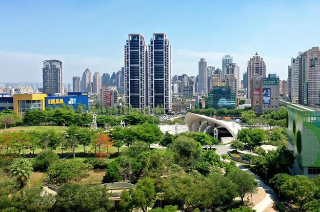 台中市去年度豪宅大楼成屋及预售案，双橡园开发，跃居年度成交量之冠。（图／双橡园开发提供）