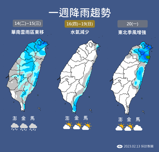 气象局分析未来天气。（气象局提供）