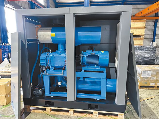 黑偉機械研製的螺旋式鼓風機已量產供應業界之需。圖／傅秉祥