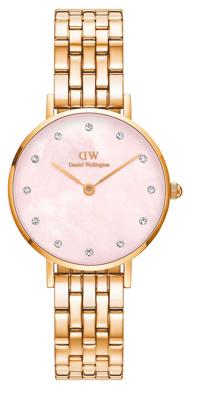 Daniel Wellington星辰手炼流金女表，7290元。（DW提供）