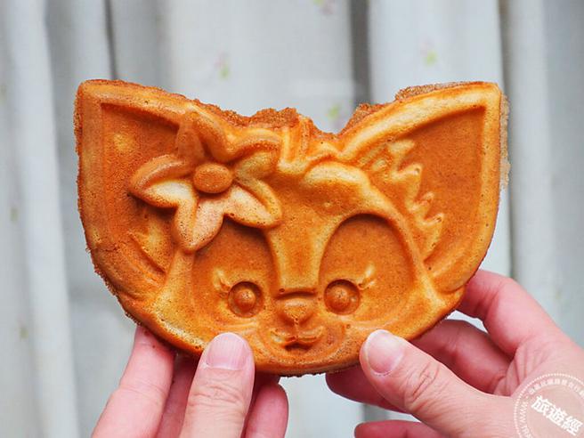 LinaBell化身为松饼。（洪书瑱／摄）