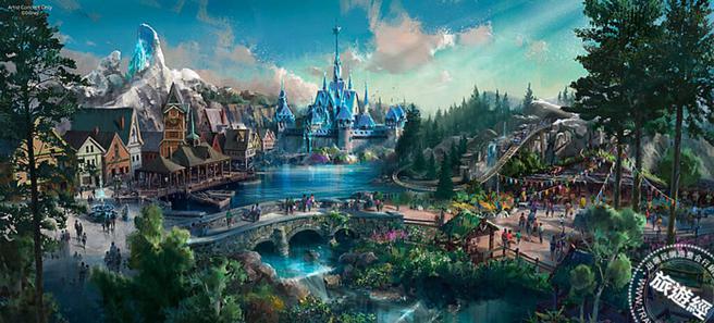 香港迪士尼独有、全球首个魔雪奇缘世界即将于2023年下半年瞩目登场。（图／香港迪士尼提供）