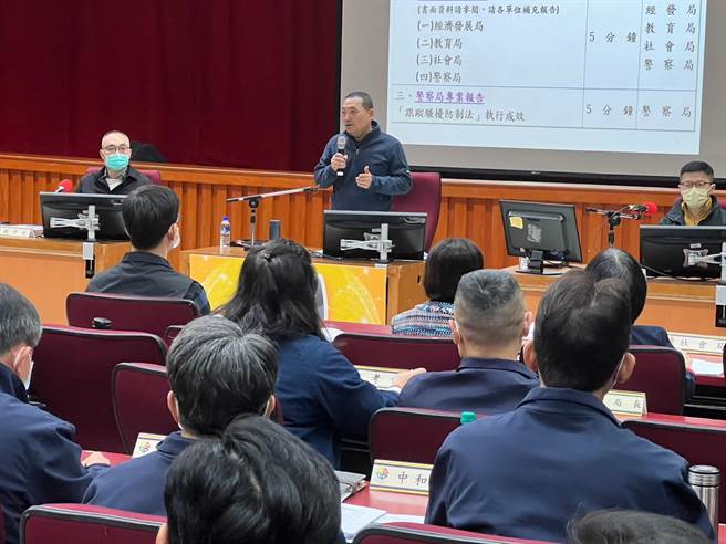 侯友宜表示还有很多事要接受挑战。（王扬杰摄）