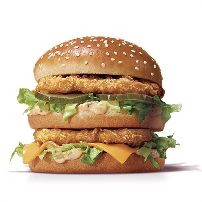 麦当劳「香鷄大麦克」单点95元、劲脆套餐173元。（麦当劳提供）