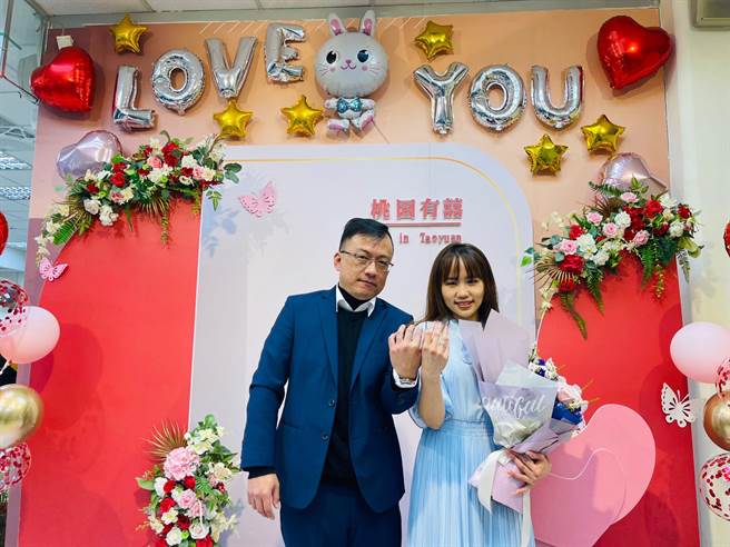 桃园区共有94对新人结为连理，居全桃园之冠。(蔡依珍摄)