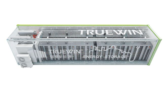 今年儲盈科技積極發展大型儲能系統業務，參與台電AFC儲能輔助服務。圖／儲盈科技提供