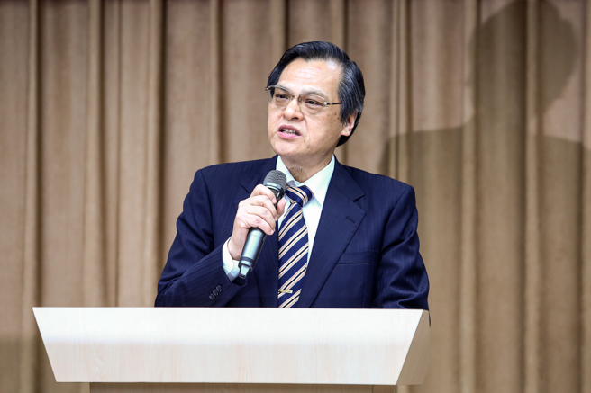 前国安局长、前新竹市长林智坚指导教授陈明通强调，林智坚并无抄袭余正煌的论文。(资料照,邓博仁摄)