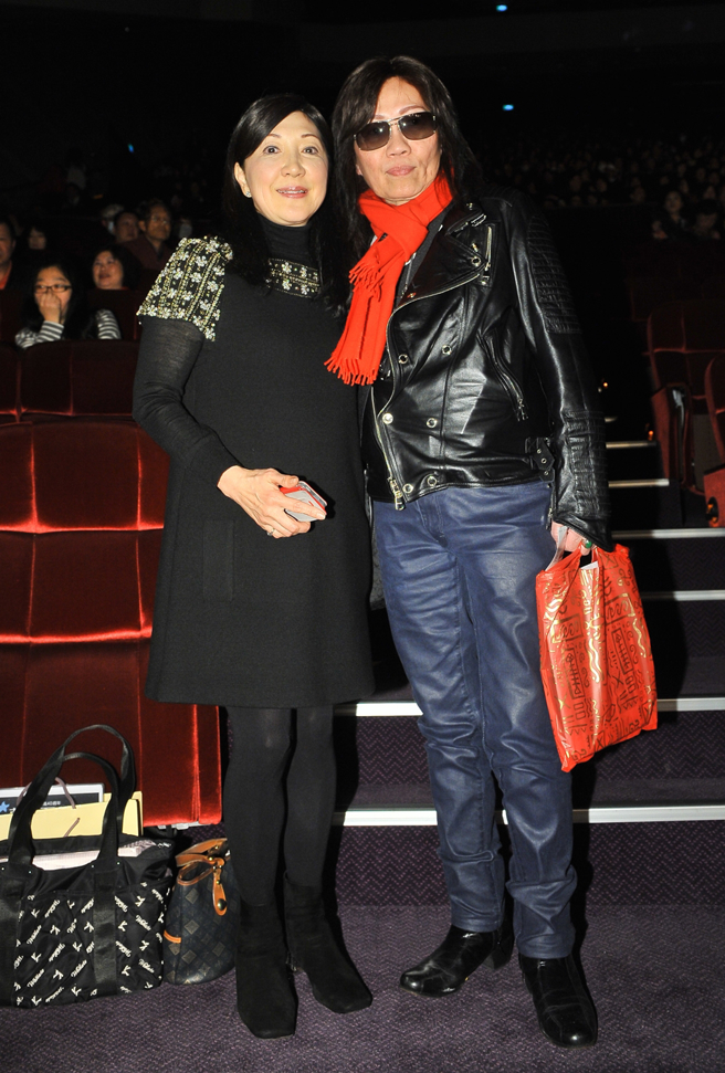 雷洛美（左）、黄晓寧2014年出席高凌风纪念演唱会。（图／中时资料照片）