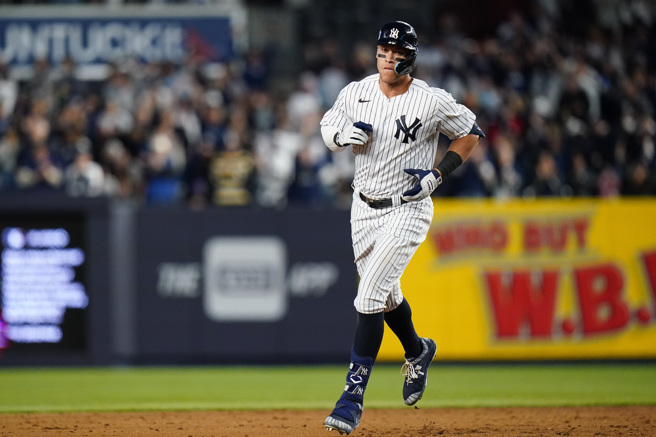 贾吉新赛季以9年3.6亿美元重回洋基。(美联社)