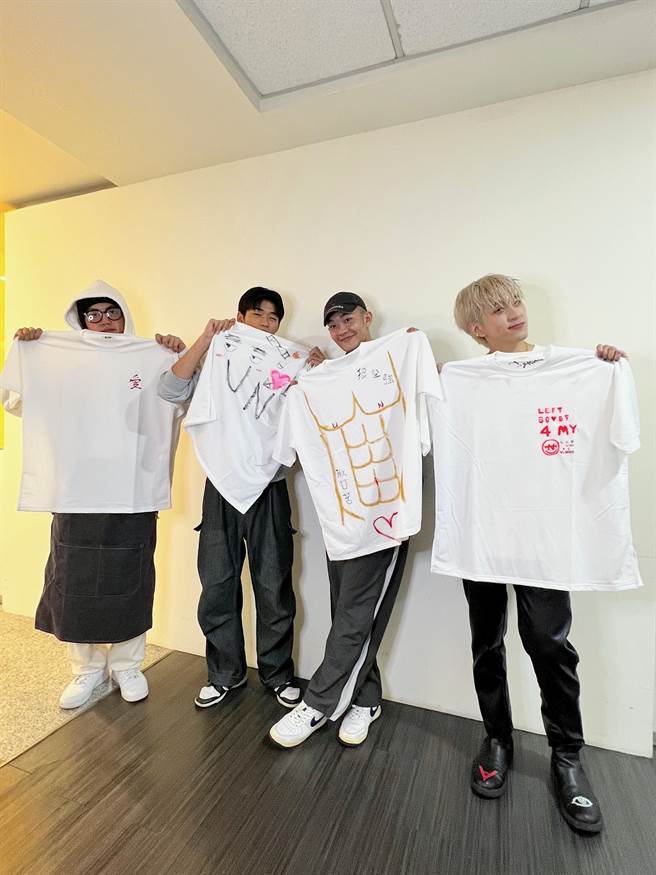 U：NUS左起高有翔、蔡承佑、高胥崴、吴昱廷（滚石唱片提供）