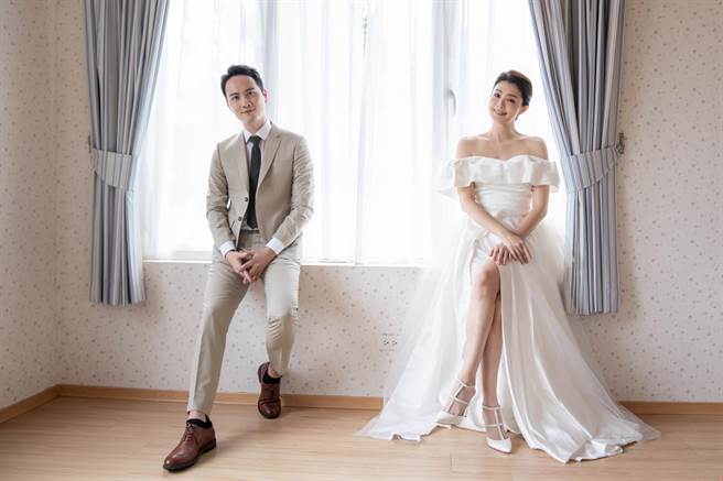 夏如芝、张捷婚礼高清照曝光。（汗土娱乐提供）