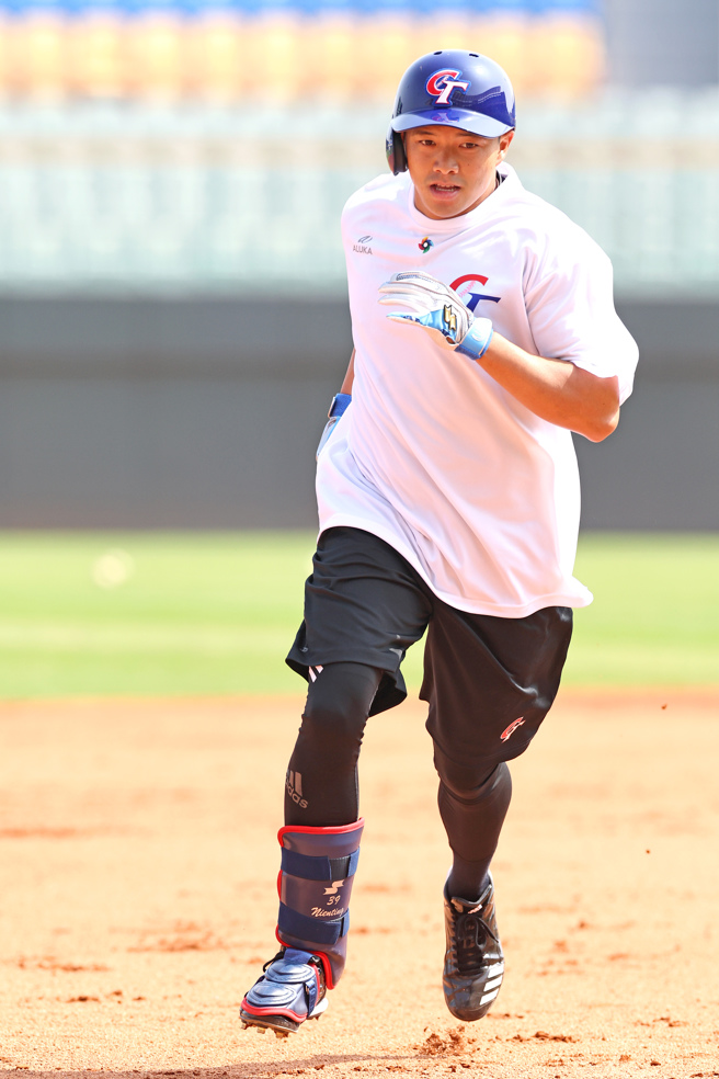 效力西武狮的台湾好手吴念庭加入中华队集训。（中职提供）