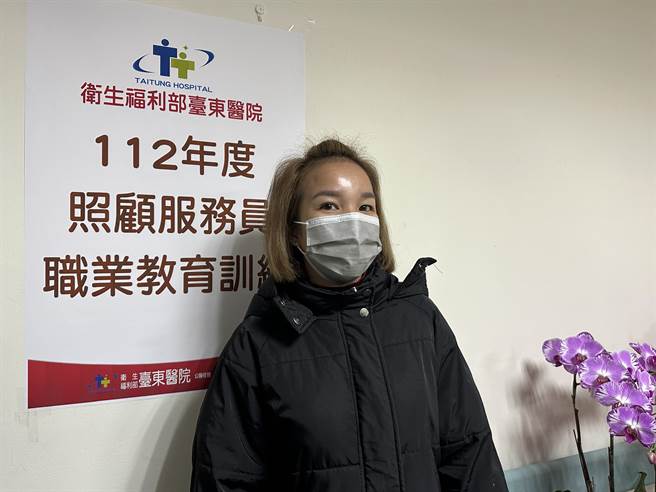 照服班学员黄小姐说，未来有意愿从事照服相关工作。（蔡旻妤摄）