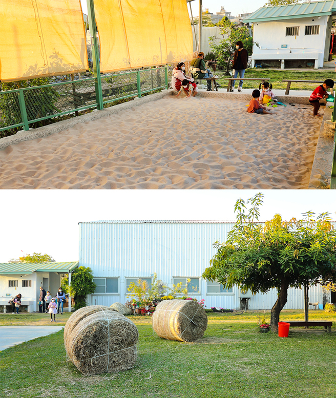 牧场里有牧草捆、玩沙坑、焢土窑、烤肉区等，小朋友来这玩得乐不思蜀。(摄影/Carter)