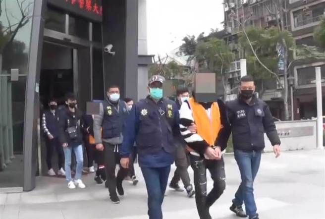 警方逮捕弘仁会等4名帮眾。（警方提供） 