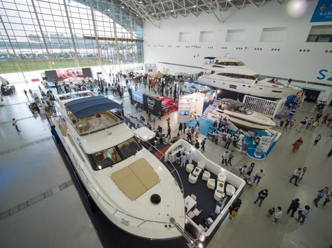 台湾国际游艇展为配合我国游艇厂游艇制造期程，故自2014开办当年即定调为双年展(高雄市海洋局提供)