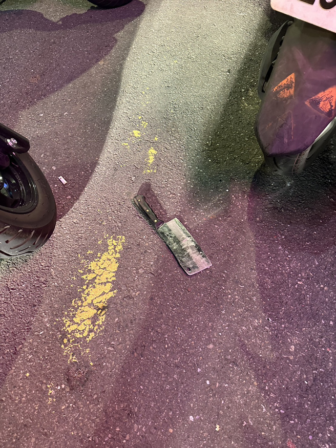 中和醉男闯滷味店、烧腊店连环抢，仅得手「菜刀」一把。(警方提供)