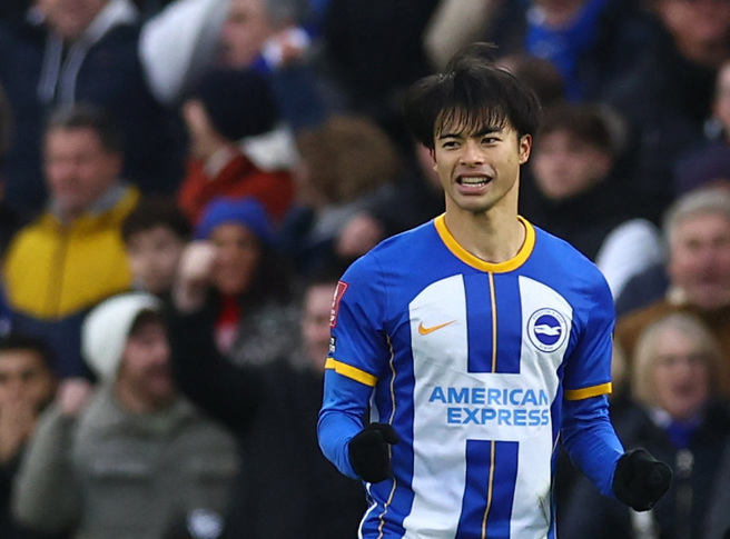 日本国脚三笘薫最近6场攻进4颗进球并交出1助攻（图片来源︰达志影像）