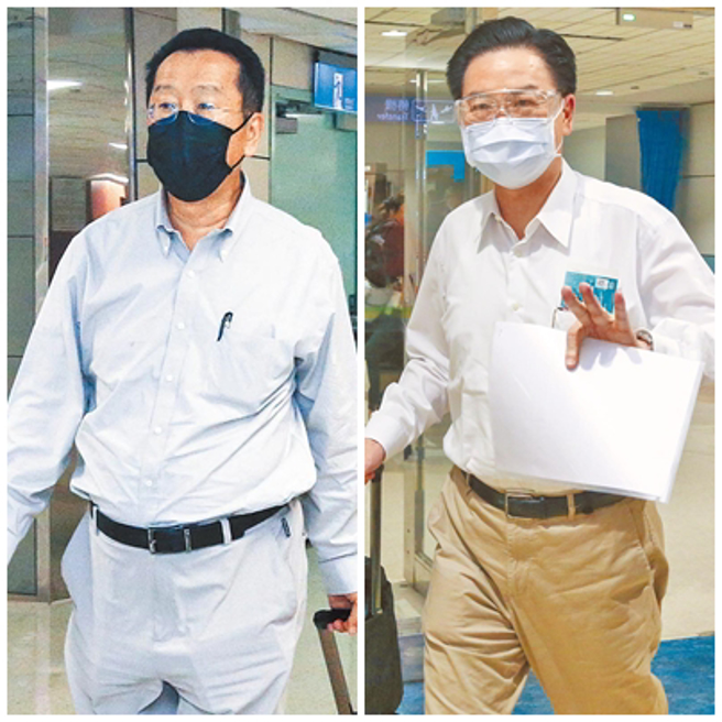 国安会秘书长顾立雄（左）、外交部长吴钊燮（右）。（资料照片）