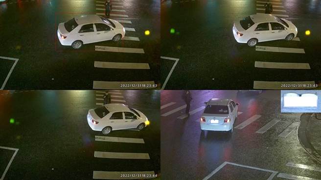 新北警2至4月执行「行人路权大执法」。（警方提供）