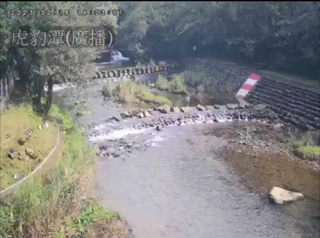 虎豹潭水域已加装监视器，以维护民眾水域安全。（新北市政府提供／徐佑升新北传真）