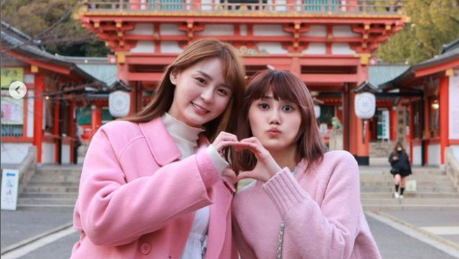 短今与豆芽一同出国，回台湾过海关时却发生乌龙事件。（图／IG@sammie_923）