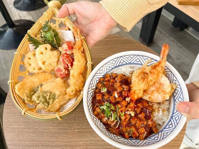 日本中華料理名物第一名的「麻婆豆腐丼」也是Any配五大主食天丼的熱門選擇。（金子半之助提供）