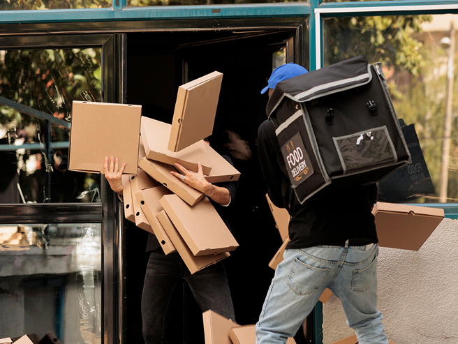 72岁达美乐员工送餐时重摔在地，后来在暖心顾客募资下收到一笔约莫800万元的善款，得以安心退休。（示意图／达志影像）