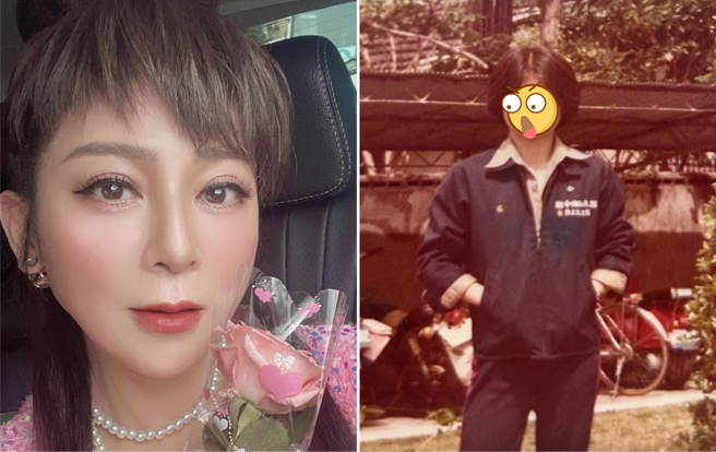 王彩桦分享国中旧照。（图／FB@王彩桦-台湾滨崎步）