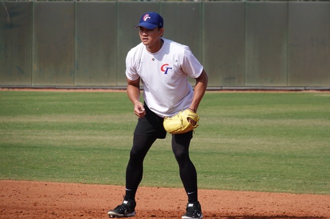 中华队投手江少庆。（毛琬婷摄）
