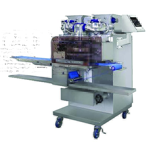 德恩食品机械雷恩FN011无压力包馅机，适用各种软硬质馅料产品。图／林宜蓁