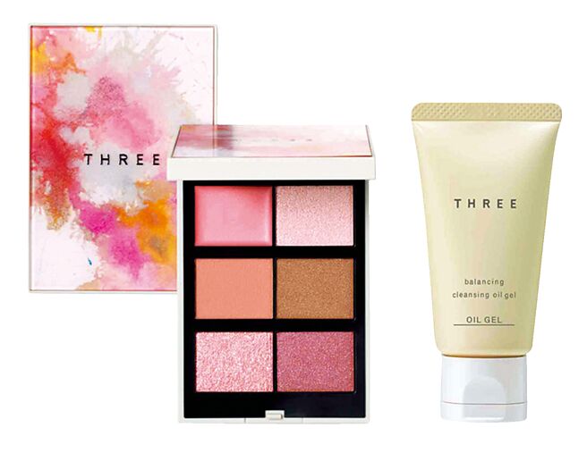 SOGO忠孝館3月3日新品上市－THREE周年限定彩妝組，優惠價2500元。（SOGO提供）