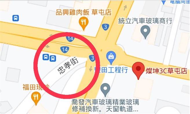 荣兴摊商认为，忠孝街两侧、靠近博爱路及成功路口的两块角地，距原商圈仅数百公尺，较不担心老主顾流失。（民眾提供／杨静茹南投传真）