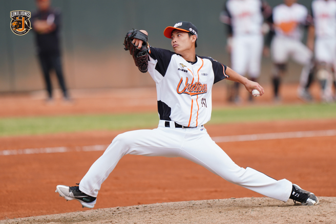 統一獅新秀投手林詔恩。（統一獅提供）