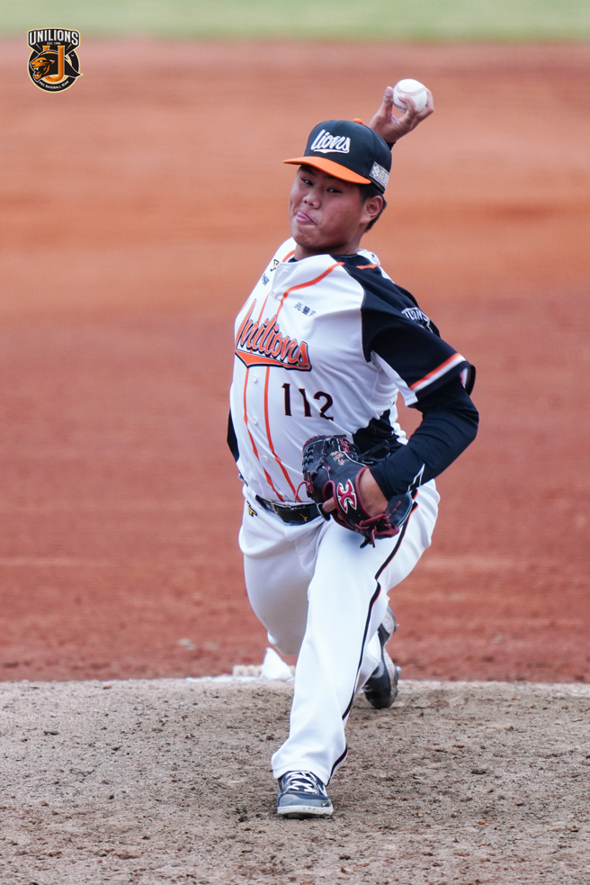 統一獅新秀投手尹柏淮。（統一獅提供）