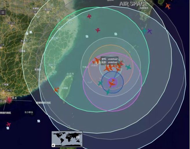 2022年的台海军演期间，美军频繁出动RC-135、U-2、P-8A、EP-3E和EP-3C等特种作战军机进入东海、黄海等海域开展抵近侦察活动。（图／环球时报）