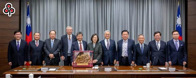 蔡英文總統20日在府內接見八大工商團體理（董）事長。（本報資料照／總統府提供）